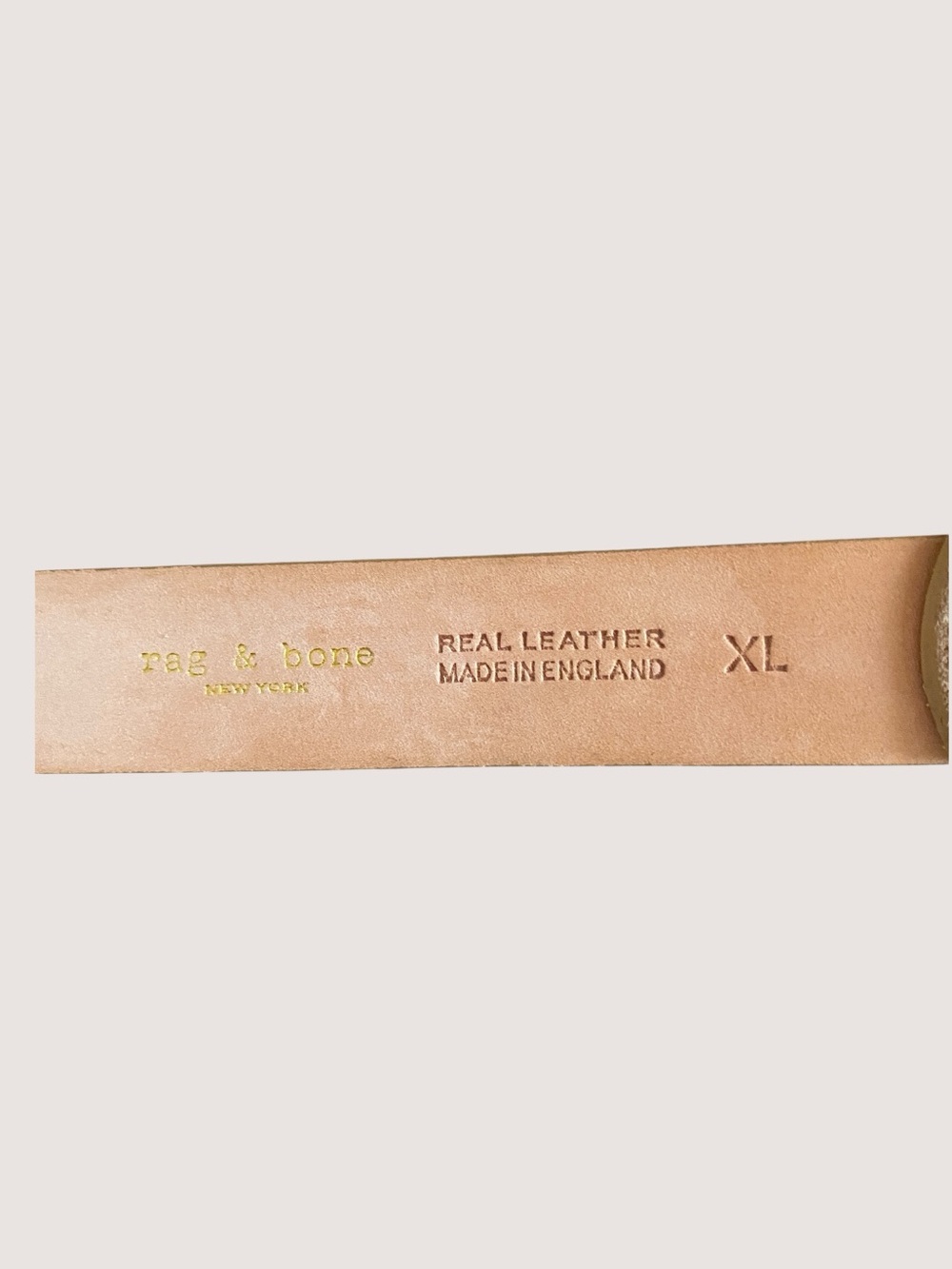 rag & bone Boyfriend Suede Belt in Camel Sz XL - Picture 4 of 7
